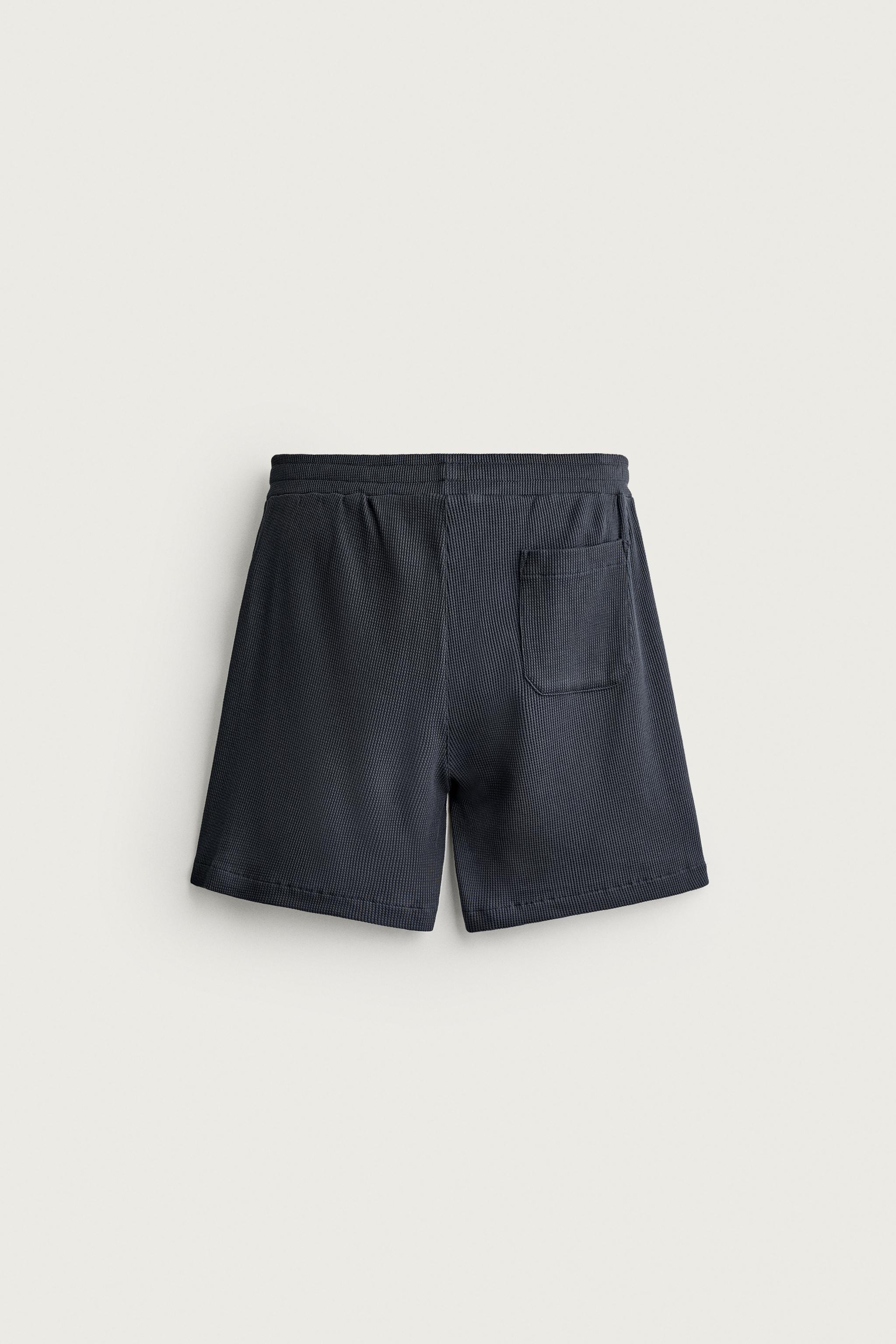 WAFFLE TEXTURE JOGGER SHORTS